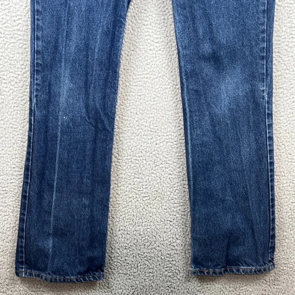 Vintage Levis 517 Orange Tab Jeans 32x34 Blue Bootcut Denim Made in USA Mens